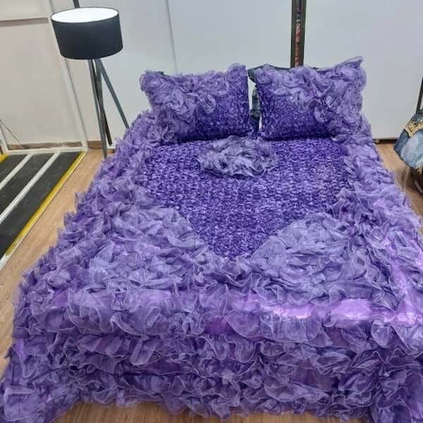 تصویر 1 از رو تختی حریر لوکس برای سرویس خواب مدرن